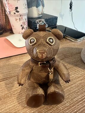 adorable Coach bear key chain